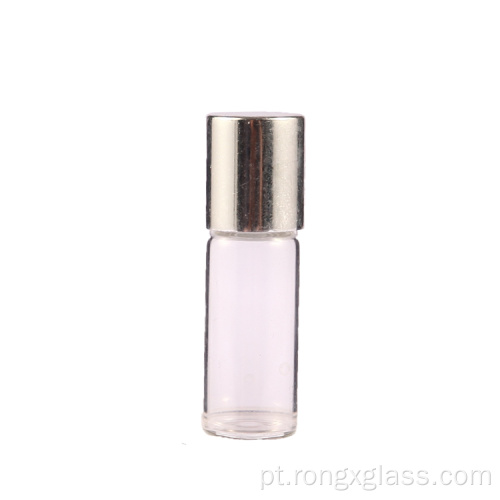 Rolo de vidro em garrafas para perfume